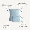 mushie Water Resistant Wet Bags Large Small Reusable Storage Bag for Baby Items and Travel Zippered Pockets with Handle