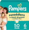 Pampers Swaddlers Diapers Size 6 2344 lbs 50 Count Absorbent Keeps Baby Dry and Comfortable Skin Safe Disposable Baby Di