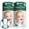 Naturally Nature Disposable Cloth Diaper Liners Unscented FragranceFree Chlorine Free Diaper Inserts 200 Count 2 Rolls 1