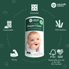Naturally Nature Disposable Cloth Diaper Liners Unscented FragranceFree Chlorine Free Diaper Inserts 200 Count 2 Rolls 1