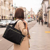 mommore Breast Pump Bag Diaper Tote Bag with 15 Inch Laptop Sleeve Fit Most Breast Pumps Like Medela Spectra S1S2 Evenfl