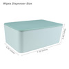 Diaper Wipes Dispenser Tissue Storage Box Case Wet Wipe Dispenser Holder with Lid for Home Office Cars Green