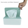 Diaper Wipes Dispenser Tissue Storage Box Case Wet Wipe Dispenser Holder with Lid for Home Office Cars Green