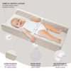 Organic Cotton Contoured Baby Changing Pad wWaterproof Foam Mattress Includes Soft Removable Washable Cover Safety Strap