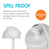 Boon Nursh Silicone Straw Sippy Cup Lid Conversion Top for Bottles Toddler Cup Top Changes Baby Bottles into Cups 2 Coun