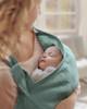 Blissful Diary Muslin Nursing Cover for Breastfeeding Breathable Breastfeeding Cover up with Arch Neckline for Women Nur