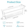 Vtopmart Breastmilk Storage Container 4PCS Set Clear Freezer and Fridge Organizer Bins Plastic Storage Bins for Breast M