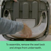 Ingenuity Baby Base 2in1 Booster Feeding and Floor Seat with SelfStoring Tray Slate