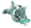 RaZbaby JollyPop Pacifier Holder wDetachable Baby Pacifier Stuffed Animal RaZbuddy All Ages 0M 100 Medical Grade USA Mad