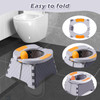 Portable Potty for Toddler Travel Kids Travel Potty Training Chair with Travel BagBaby Potty Training Toilet for Outdoor