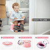Travel Potty for Toddler Portable and Foldable Toilet Apply to Seat Emergency Toilet for Car Camping Outdoor IndoorPink