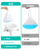 Newnice 30 Packs Disposable Liners with 200ML Absorbent Pads Portable Travel Bags Compatible with OXO Tot 2in1 Go Potty