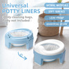 MCGMITT Potty Bags for Portable Toilet 120 PCS LeakProof Potty Liners with Drawstring Disposable Soft Toilet Bags Fit Mo