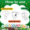 Chinco 120 Pcs Pee Targets for Boys Training Toilet Tinkle Flushable Paper Stickers You Pee on Boys Potty Training Targe