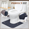 Drydiet 12 Pack Toilet Mat Round Commode Potty Training Urinal Mats Rubber Toilet Training Rug Pads Absorbent Rugs U Sha