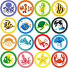 Woanger 240 Pieces Toilet Targets for Boys Ocean Animals Potty Training Flushable Targets Sea Creatures Potty Training S