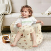 Inflatable Baby Seat for 336 Months Back Support Builtin Air Pump Learning to Sit Blow Up Floor Seat with Tray