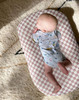 Little Jump Cotton Baby Lounger Covers 2 Pack Soft Removable Slipcovers for Newborn Infant Lounger for Girls Boys Coffee