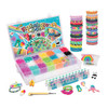 Rainbow Loom MEGA Combo Set Features 7000 Colorful Rubber Bands 2 StepbyStep Bracelet Instructions Organizer Case Great