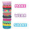 Rainbow Loom MEGA Combo Set Features 7000 Colorful Rubber Bands 2 StepbyStep Bracelet Instructions Organizer Case Great