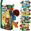 hahaland Baby Books 06 MonthsInfant Tummy Time Toy Sensory Toys 6 to 12 Months Touch Feel Book Travel Toy Gifts for Boy