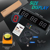 SMAHEAT Fitness Timer with Stopwatch Button Suitable for SchoolexamHome ExerciseGymGym SMAHEAT Electronic Fitness Timer