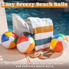 JOYIN 12Pack 12 Beach Balls Bulk Classic Beachball Inflatable Swimming Pool Toys for Games Adults Kids Birthday Party Su