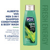 VO5 Mens 3IN1 Shampoo Conditioner and Body Wash 125 Oz Fresh Energy 5 Essential Vitamins to Help Nourish and Hydrate You
