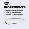 The Doux Supersonic Honey Condish 3in1 Conditioner for Curly Hair LeaveIn RinseOut PrePoo Detangler with Aloe Honey Amin