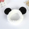 Co-link 2pcs Fashion Face Wash Panda Animal Ears Hair Band Panda Elastic Headbands for Girls Makeup Face Washing Headband Hairdo Facial Mask Hairband