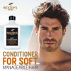 Woodys Daily Hair Conditioner for Men Hydrating Mens Conditioner Nourishing Hair Care ParabenFree Formula 12 fl oz