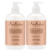 SheaMoisture Curl and Shine Conditioner For Thick Curly Hair Coconut and Hibiscus Sulfate Free 13 Fl Oz Pack of 2