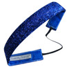 Sweaty Bands Womens Girls Headband NonSlip VelvetLined Sparkly Hairband Viva Diva Royal Blue 1Inch