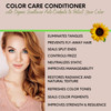 DermOrganic Color Care Conditioner Detangles Preserves Hair Color with Sunflower AntiFade Extract 17 floz