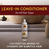 OKAY Coconut Deep Moisturizing Leave In Conditioner Helps Replenish Moisture And Elasticity For Healthy Strong Hair Sulf