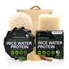 Viori Hidden Waterfall Shampoo and Conditioner Bar Set and Bamboo Holder Made with Rice Water for Hair Growth Handcrafte