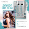 KERAGEN Volumizing Conditioner for Fine Hair with Keratin and Collagen Sulfate Free 32 Oz Add Thickness Hydrates and Enh