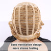 Sheila Beauty Light Brown Short Wig for Women Synthetic Hair Curly Finger Wave Pixie Cut Heat Resistant 22 inches