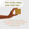 Curl Defining Conditioner Bar 67oz 2in1 Solid Conditioner LeaveIn for Curly Hair Vegan SulfateFree EcoFriendly PlasticFr