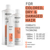 Nioxin System 4 Scalp Hair Conditioner For Colored or Damaged Hair with Progressed Thinning With Niacinamide and Biotin