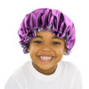sent hair Baby Satin Bonnet Sleeping Cap Adjustable Kids Sleep Bonnet with Drawstring Double Layer Night Hair Caps for 0