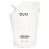 OUAI Medium Conditioner Refill Hydrating Hair Conditioner with Coconut Oil Babassu Oil and Keratin Strengthens Repairs a
