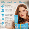 CRACK HAIR FIX Shampoo and Conditioner Set 85 oz Each AntiFrizz Hair Products for Damaged Hair Bond Repair Curl Care Hum