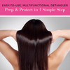 Unwash Untangle LeaveIn Conditioner Gentle Formula Detangles Controls Frizz Enhances Shine Protects Against Heat Vegan C