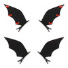 Bat Hair Clips Cartoon Halloween Bat Ears Hair Clips Batwing Costume Cosplay Accessories for Kids Adults Women (2 Pairs)