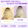NYK1 Purple Conditioner for Blonde Hair 500ml SULFATE FREE Silver Conditioner to Neutralize Bleached Grey Brassy Yellow