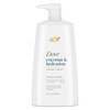 Dove Ultra Care Coconut Hydration Conditioner for Dry Hair with Jojoba and Sweet Almond Oils 254 oz