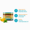 Mielle Organics Mango Tulsi Nourishing Leave In Conditioner for Curly Hair Moisturizing Leave In Conditioner with Breaka
