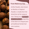 mi nature Aritha Sapindus Laurifolia PowderSoap Nut Powder USDA NOP Certified Organic Hair Conditioner for Silky Hair fr