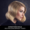 PETER COPPOLA Purple Conditioner for Blonde Hair Neutralize Brassy Tones Keratin Safe Damage Repair Smoothing For Daily
